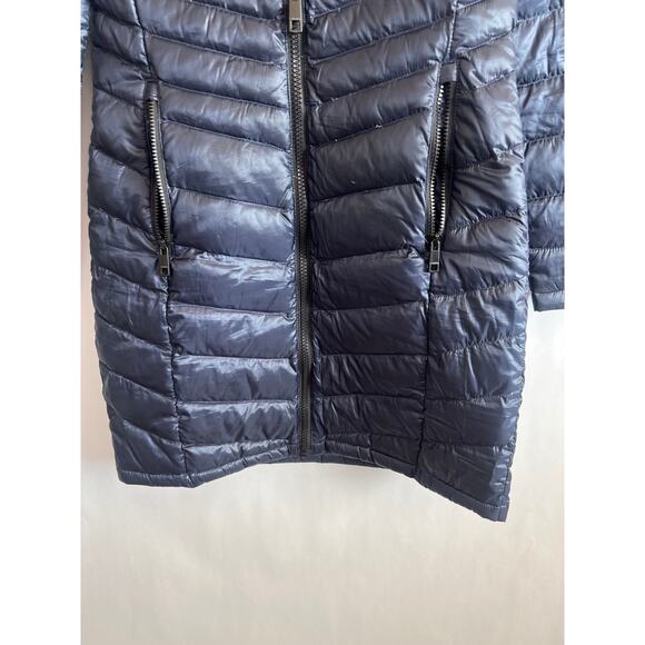CALVIN KLEIN Women's Packable Hooded Down Puffer Coat Shiny
Navy Blue Small - Picture 6 of 15